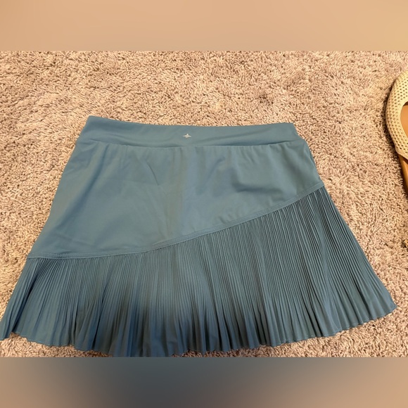 Teal Pleated Skort - Picture 2 of 3